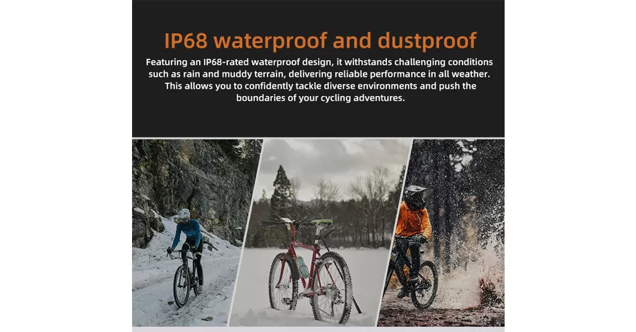 IP68 waterproof and dustproof