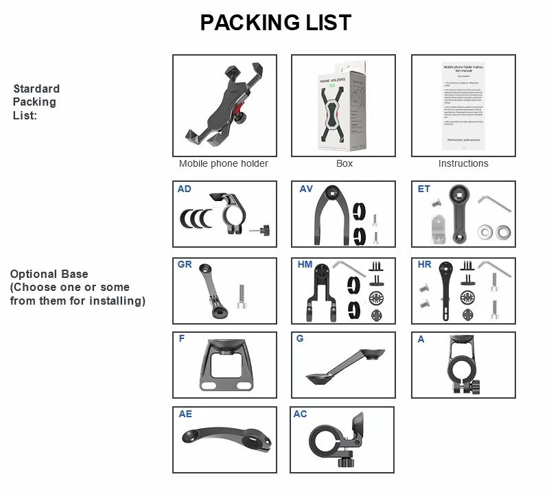 Packing List