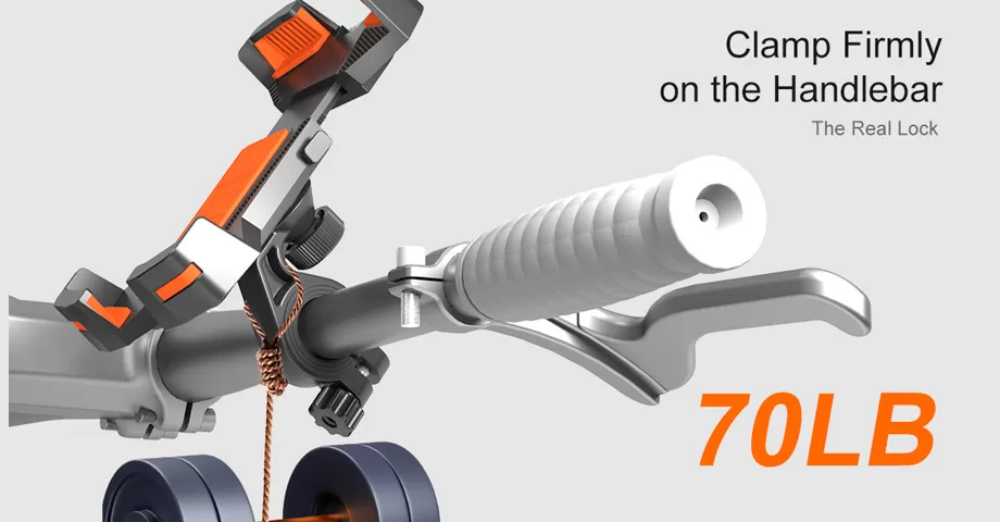 Clamp Firmly on the Handlebar