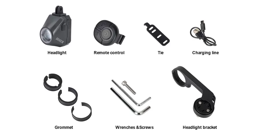 Details of Aluminum Alloy And Plastic 1600LM Bike Headlight LF03