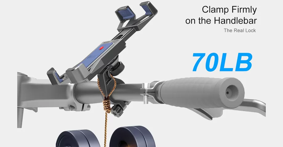 Clamp Firmly on the Handlebar