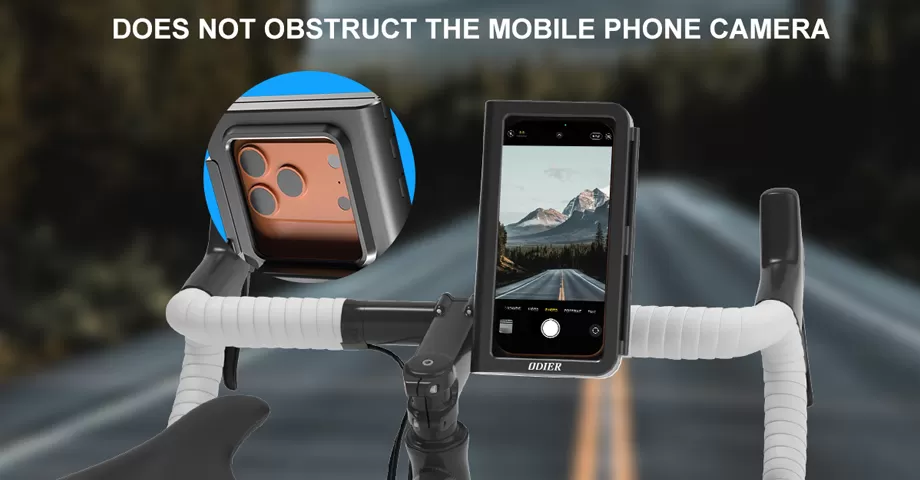 Does not obstruct the mobile phone camera
