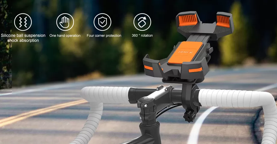 Features of Shock Absorbing Bike Phone Mount PB09PLUS