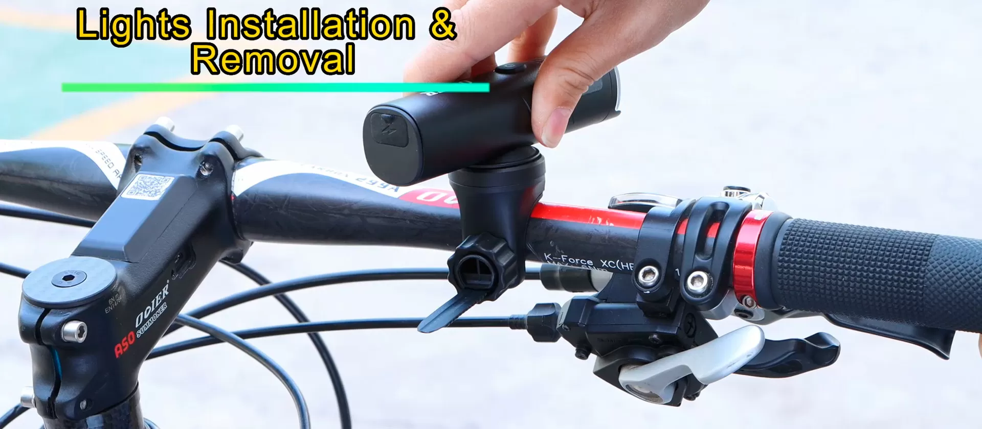 Highlight of Aluminum Alloy And Plastic 1500LM Bike Headlight LF01/LF02